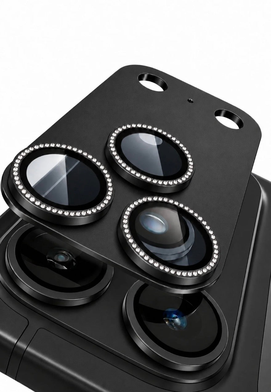 Taşlı kalıp lens koruyucu Siyah