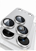 Taşlı kalıp lens koruyucu Gümüş