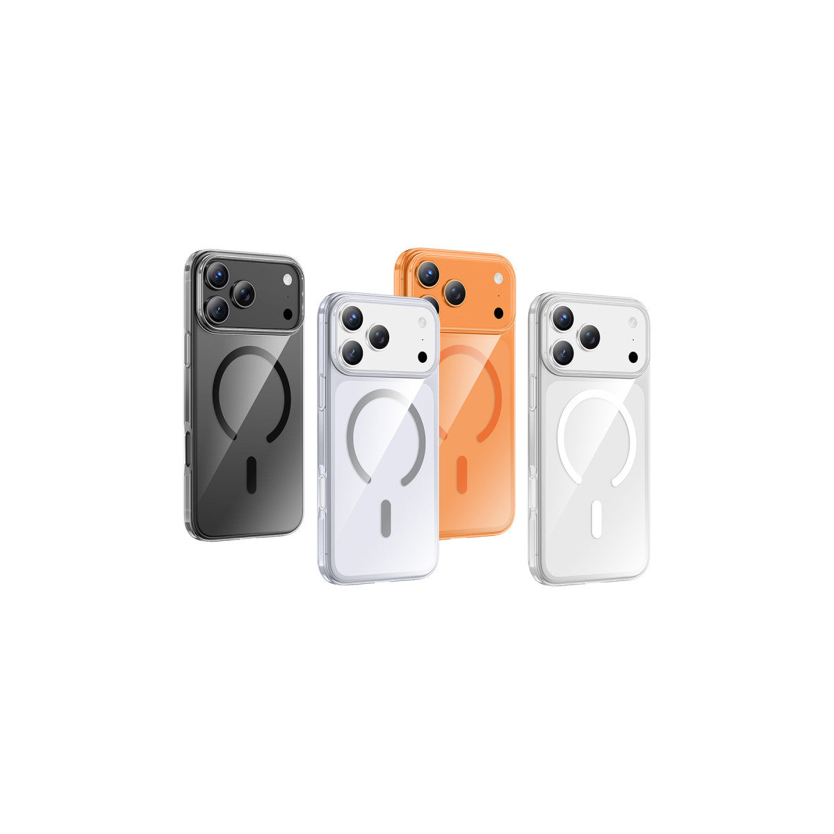 Keephone Apple iPhone X-Crystal Slim Magsafe Kılıf - Natural grey