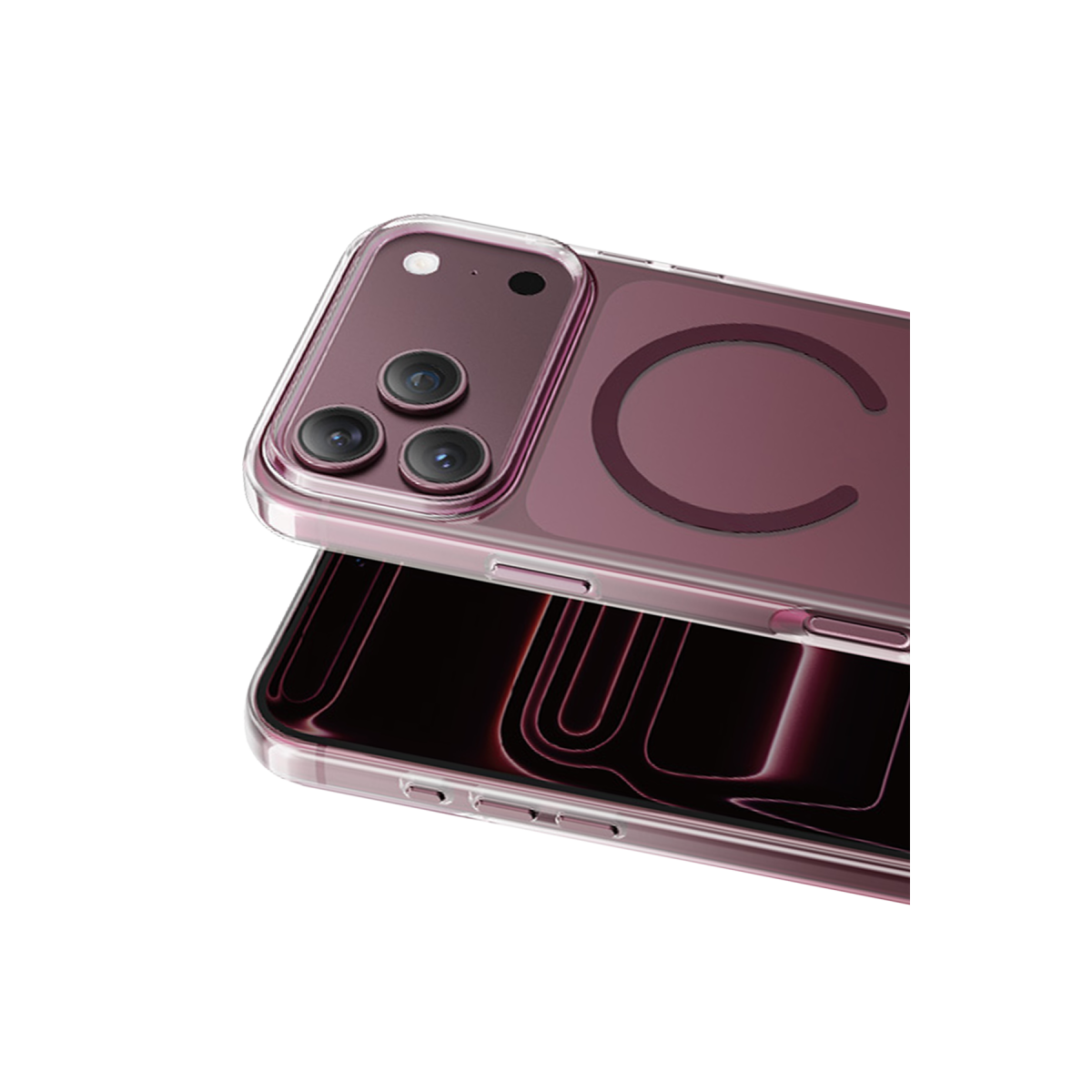 Keephone Max Aurora Pro Magsafe Kılıf - Bordo