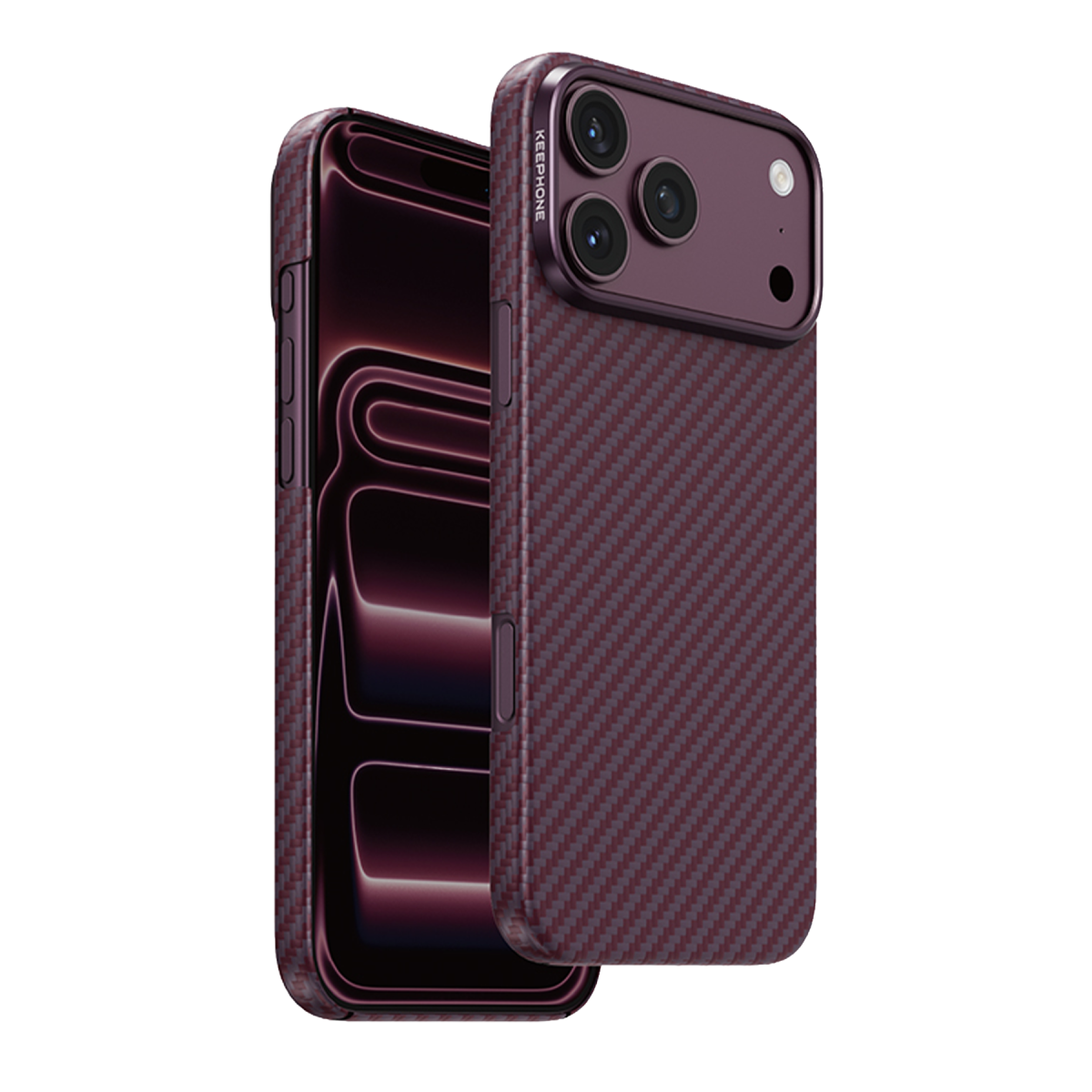 Keephone  Kevlar Diago Magsafe Kılıf - Bordo