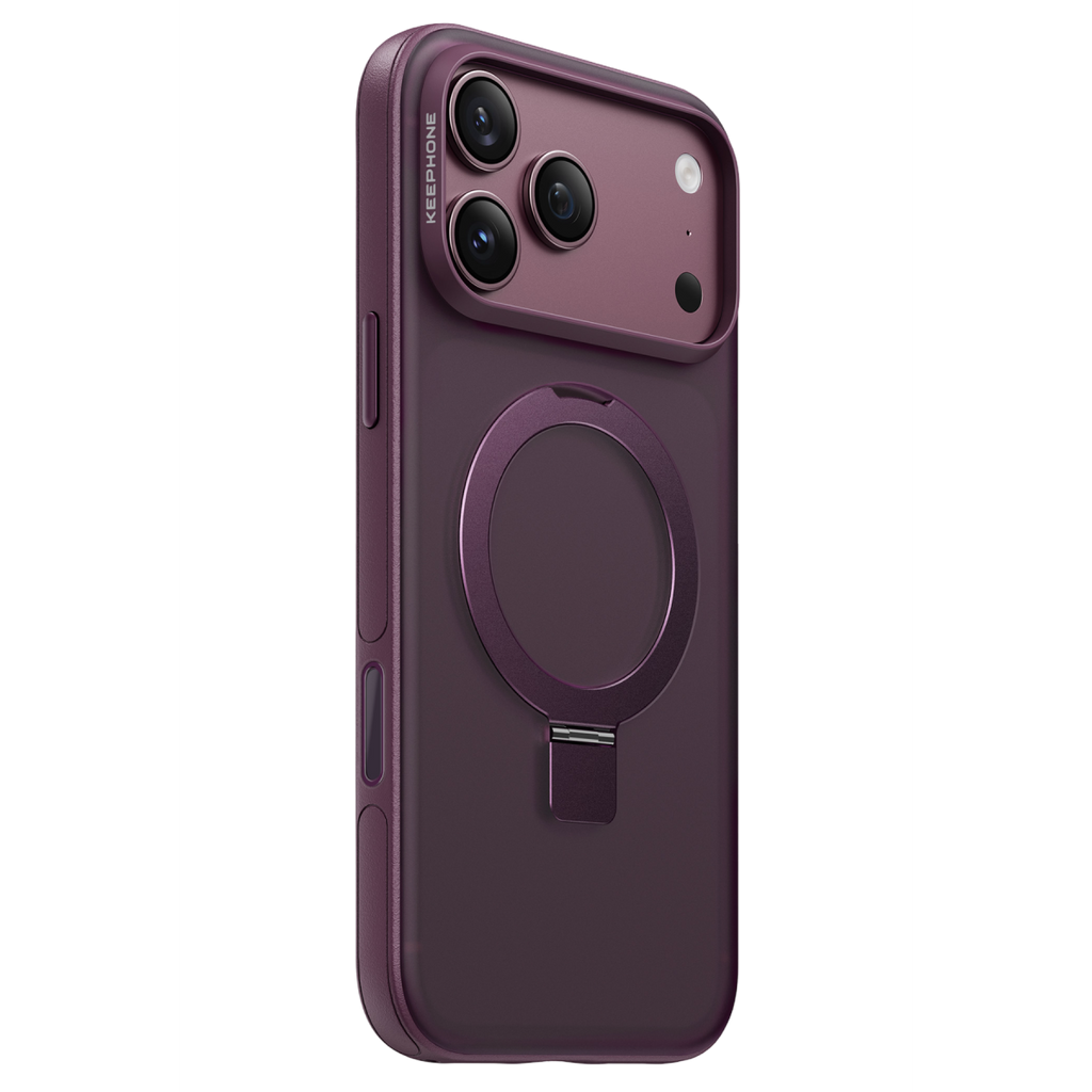 Keephone  Magico Standlı Magsafe Kapak - Bordo