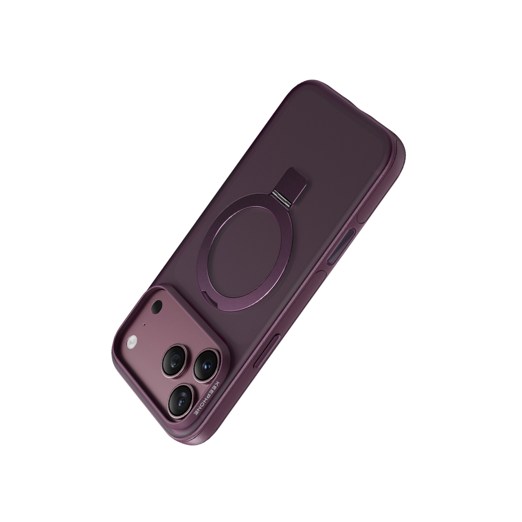 Keephone  Magico Standlı Magsafe Kapak - Bordo
