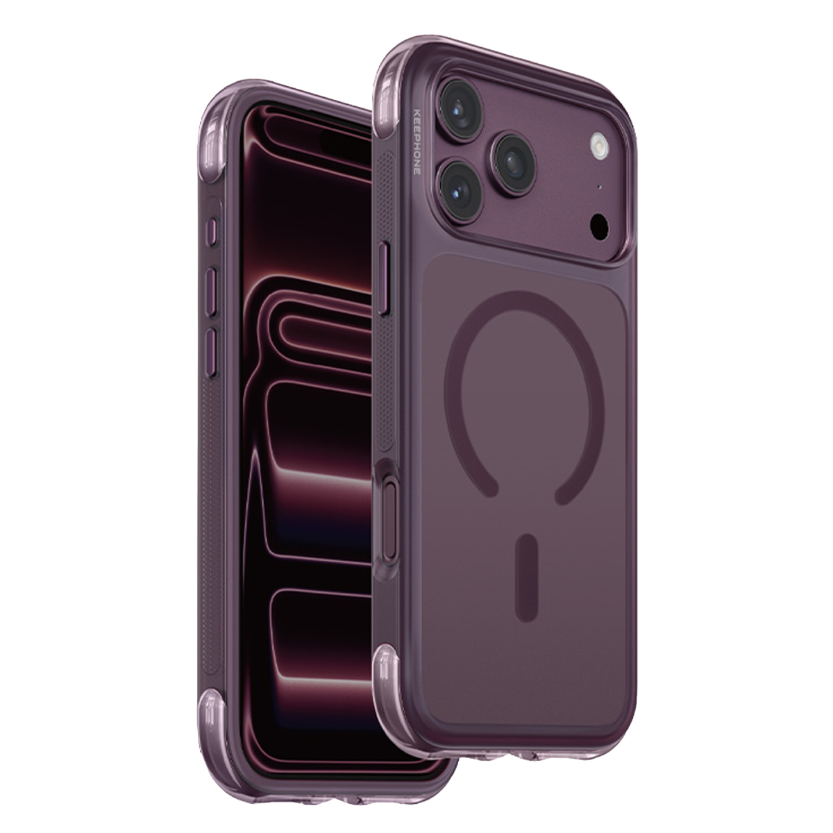 Keephone  Monica Airbag Magsafe Kapak - Bordo