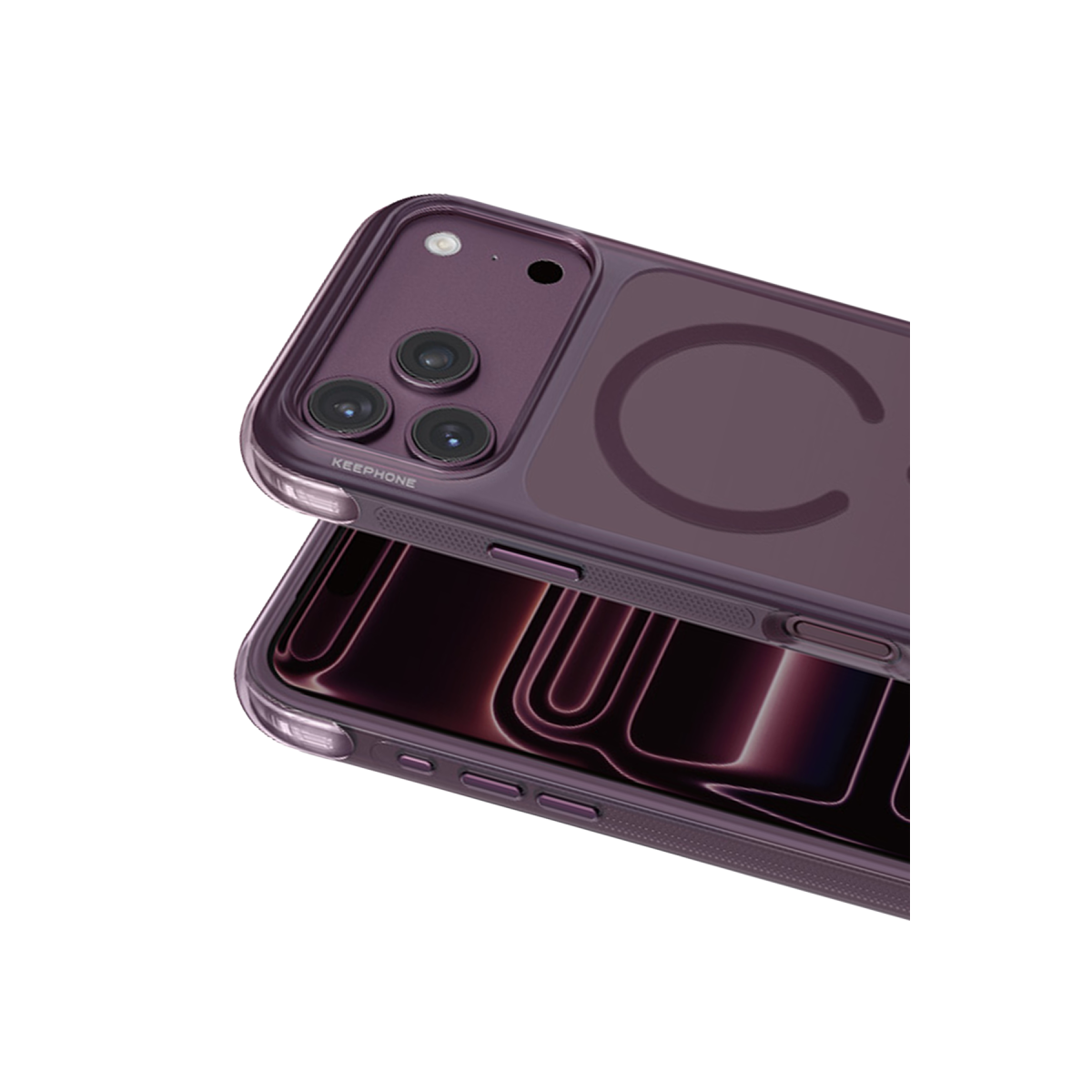 Keephone  Monica Airbag Magsafe Kapak - Bordo