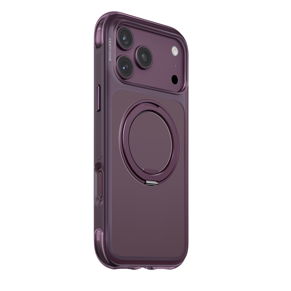 Keephone Monica Airbag Pro Stantlı Magsafe Kapak - Bordo