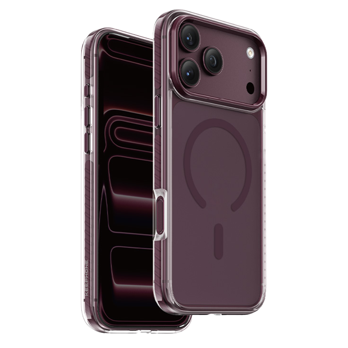Keephone  Shockstar Magsafe Kapak - Bordo