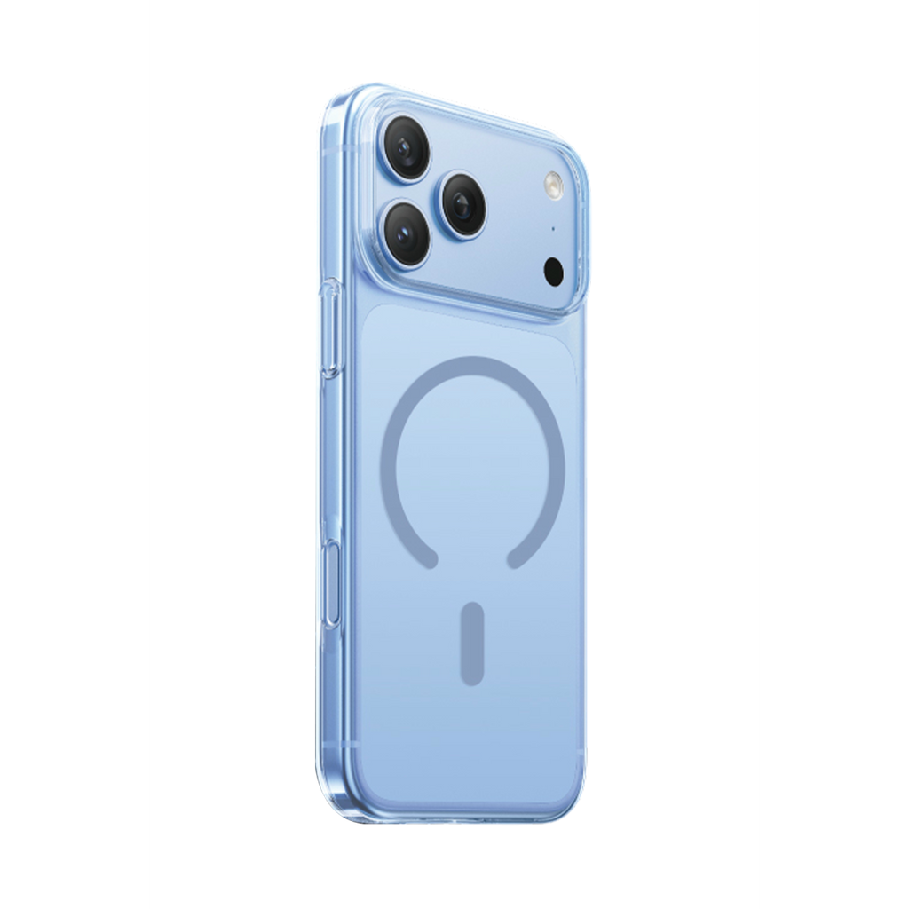 Keephone Apple iPhone X-Crystal Slim Magsafe Kılıf - Açık Mavi