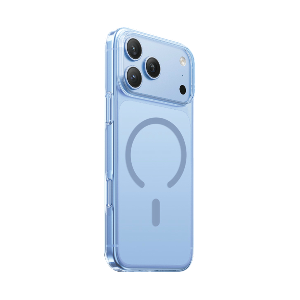Keephone Apple iPhone X-Crystal Slim Magsafe Kılıf - Açık Mavi
