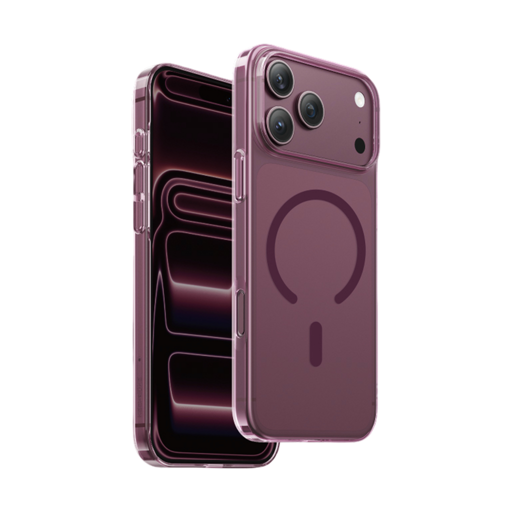 Keephone Apple iPhone X-Crystal Slim Magsafe Kılıf - Bordo
