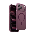 Keephone Apple iPhone X-Crystal Slim Magsafe Kılıf - Bordo