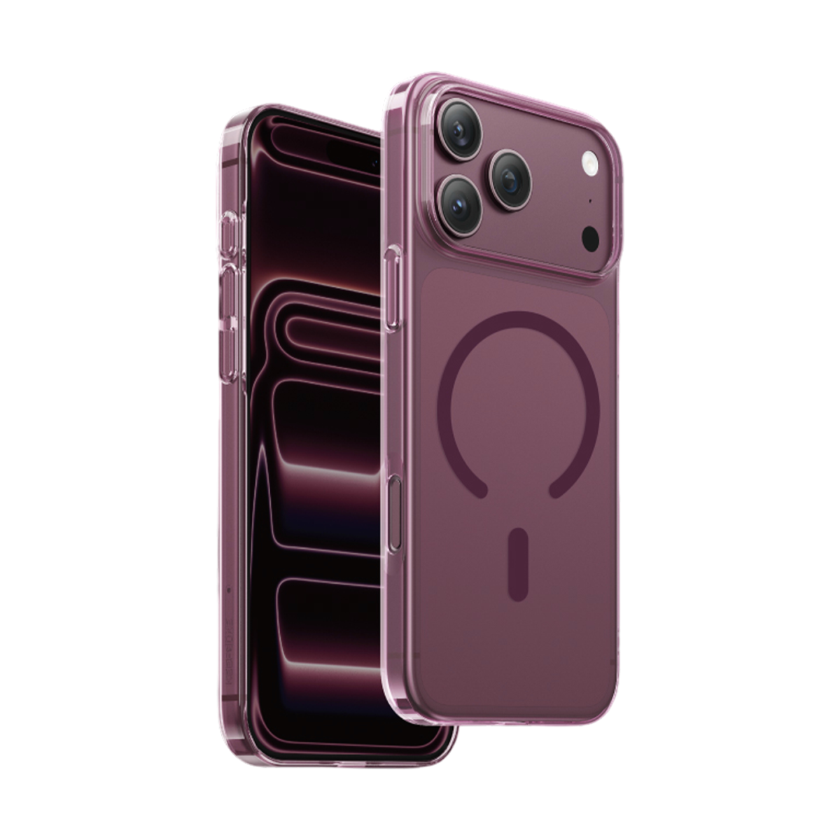 Keephone Apple iPhone X-Crystal Slim Magsafe Kılıf - Bordo